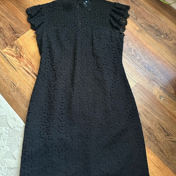 CeCe Black Lace Mini Dress - Picture 1 of 5